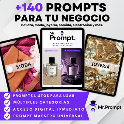 Ebook de +140 Prompts con IA